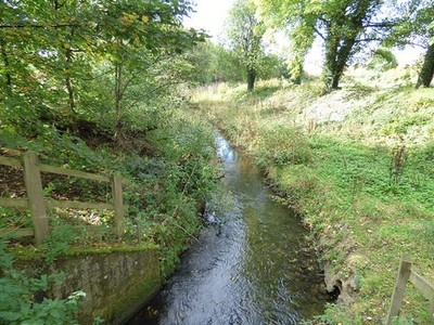 Photo 6x4 Arclid Brook below the Sandbach bypass The flow in the brook is c2017
