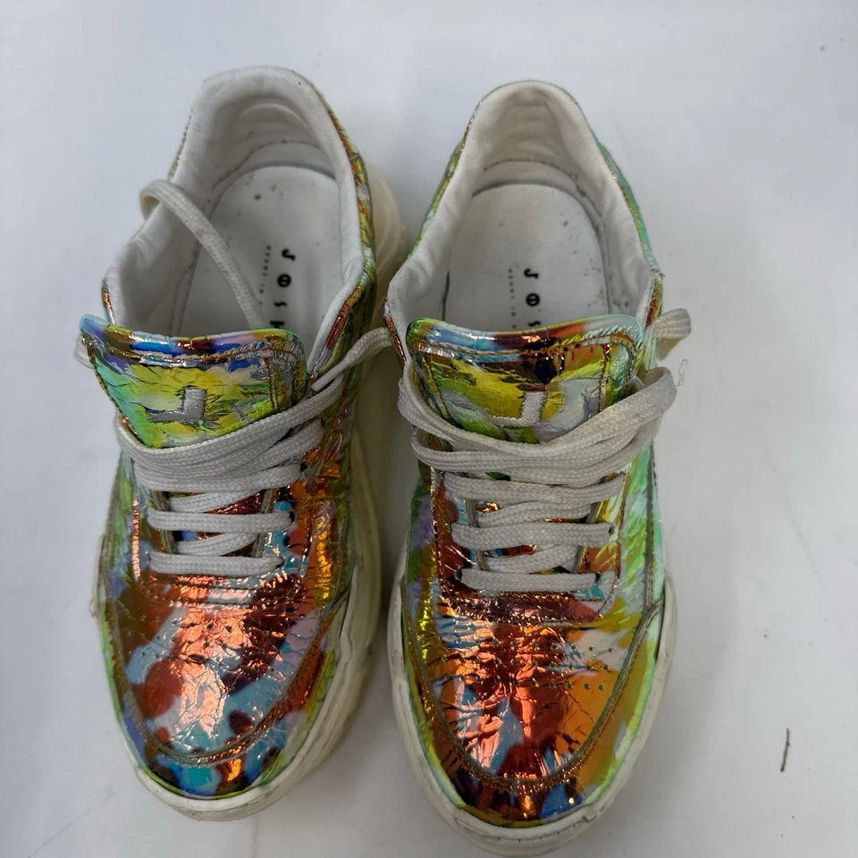 Joshua*s Zenith 迷彩彩虹全息运动鞋女式 38 码意大利制造 — 第 4/4 张图片
