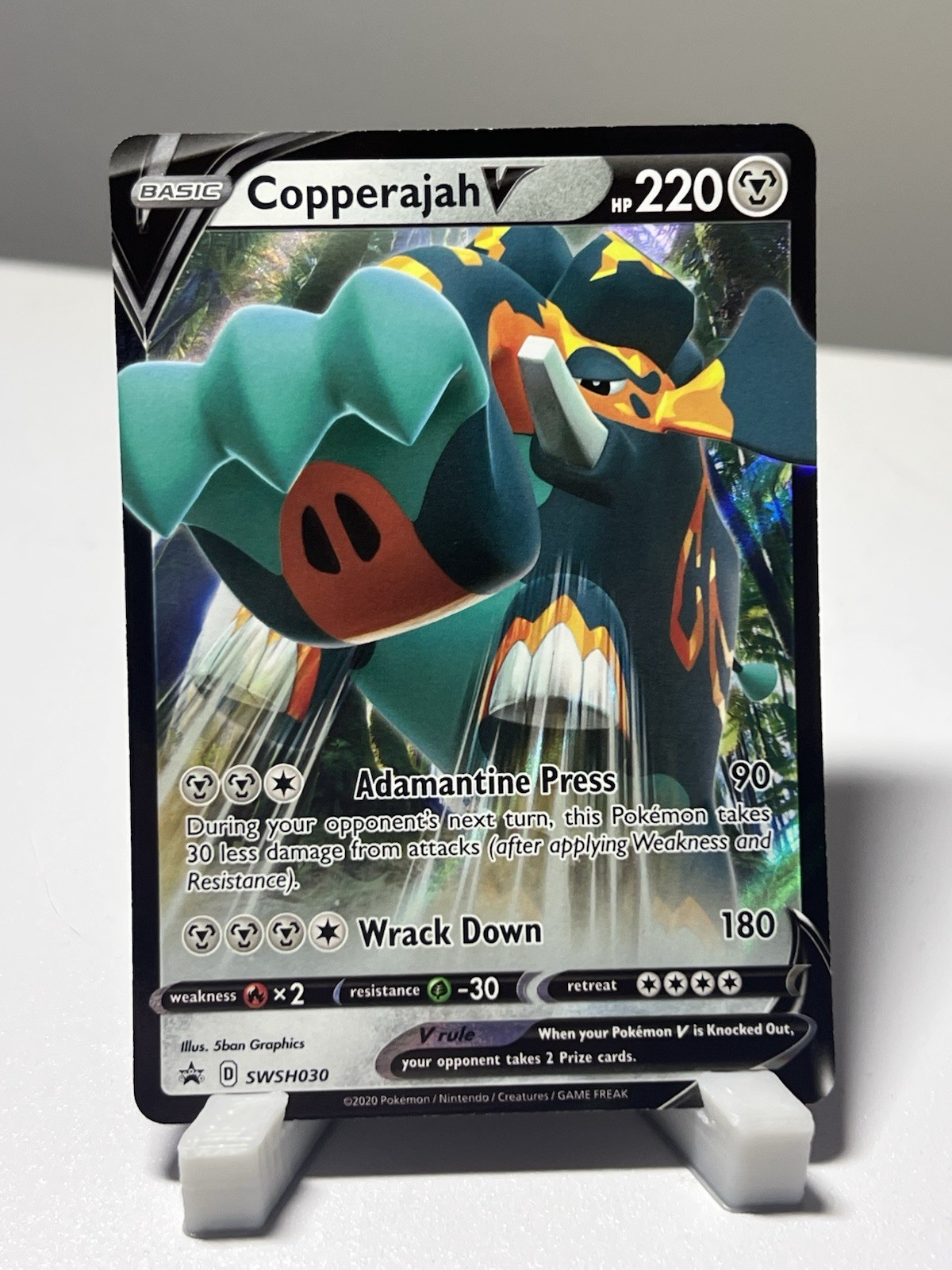 Pokemon Copperajah V (SWSH030/322) SWSH Black Star Promos HOLO