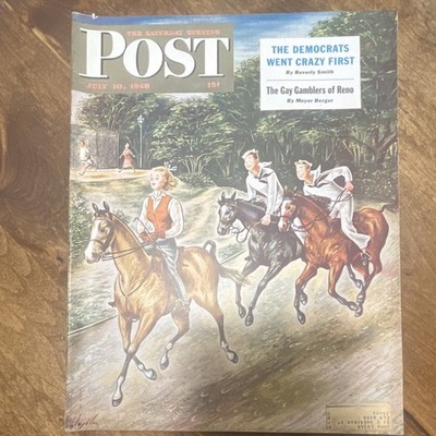 The Saturday Evening Post Illustrated July 10, 1948 Democrats, Smith, Berger