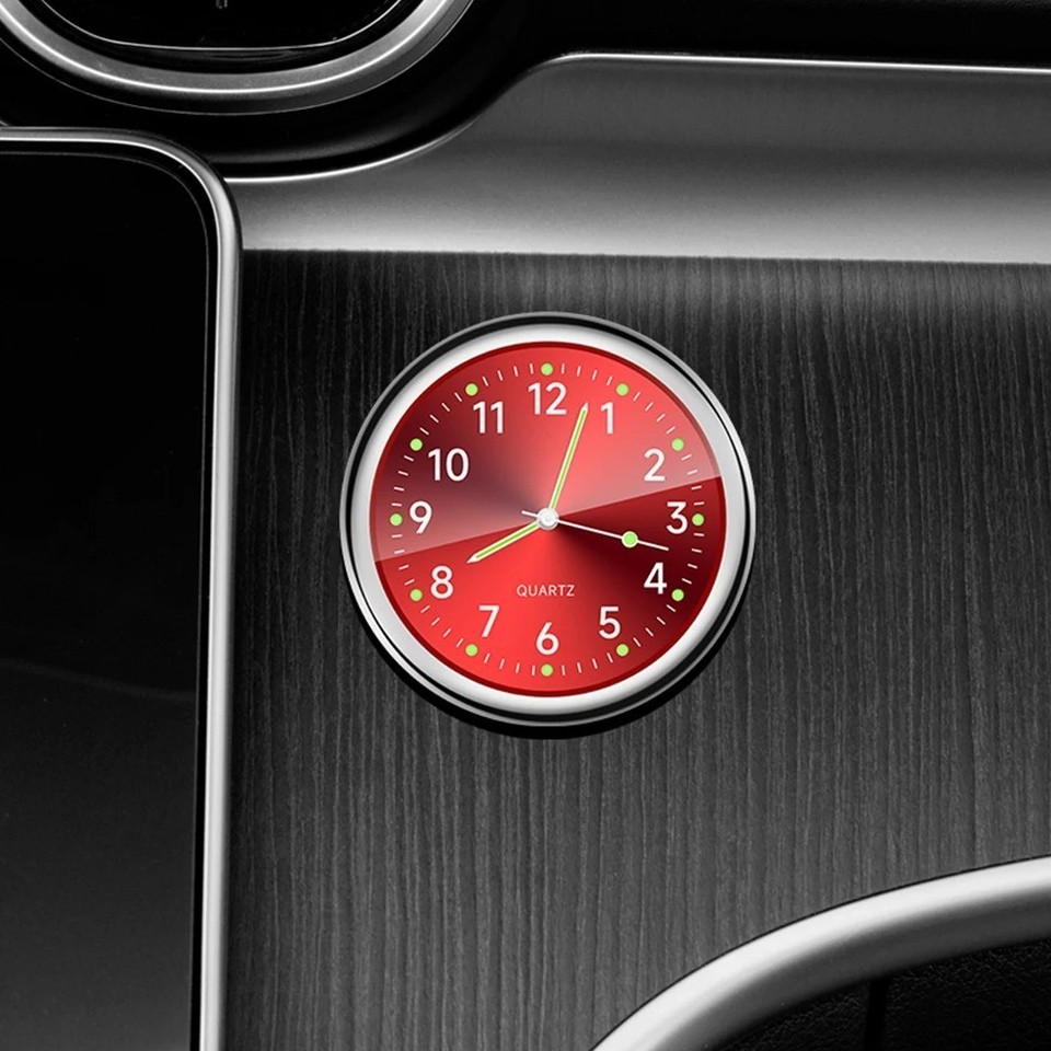 Car Dashboard Clock Mini Tiny Analog Clock Watch for Vehicle Stick On ...
