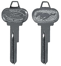 1965-66 Mustang Trunk Glove Box Pony Key Blank With Ford Pony Logo 1965-66 Mustang Trunk Glove Box Pony Key Blank With Ford Pony Logo