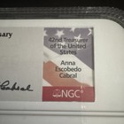 Silver 5 Oz Troy 999 Apollo 11 Ngc Pf70 UC Top Pop Signed Anna Escobedo Cabral — photo 3