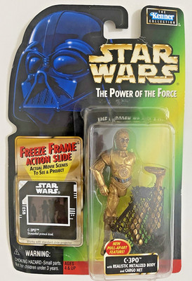 C-3PO w/Removable Limbs & Cargo Net Star Wars POTF Freeze Frame 1997
