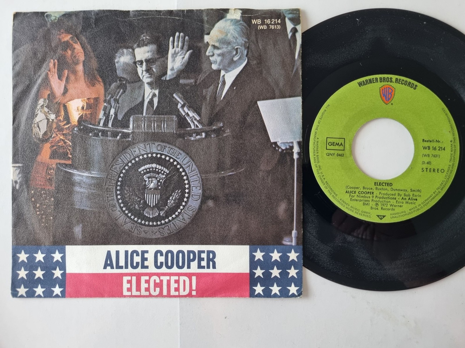Alice Cooper - Elected 7'' Vinyl Germany