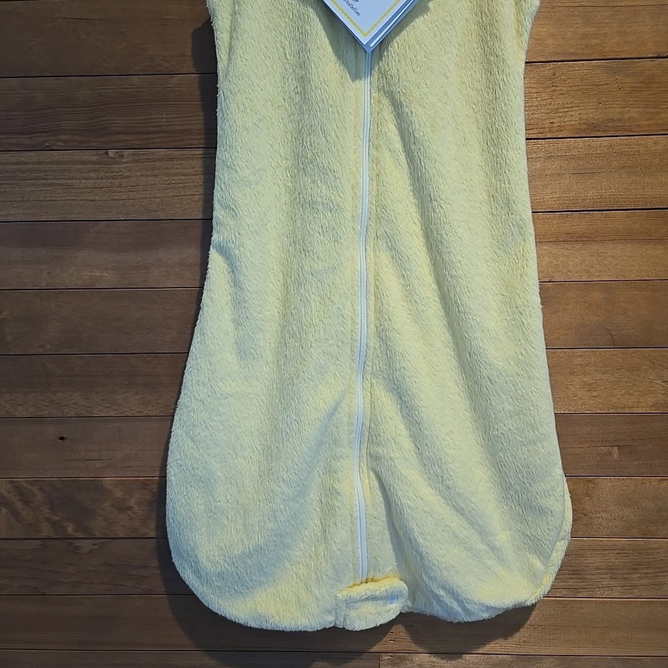 SwaddleDesigns Transitional Zzzip Me Swaddle Sack 3-6m Amarillo Doble Cremallera Nuevo Foto 3 de 4
