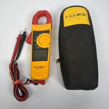 Fluke 333 Clamp Meter With Leads Tested Working CAT 3 600V & Case