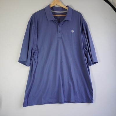 Coolibar St Andrews Mens XL Blue UPF 50+ Sun Protection Golf Polo Shirt 10198