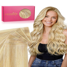 Wennalife Genius Seamless Tape In Hair Extensions Real Human Hair 20 Inch 50G