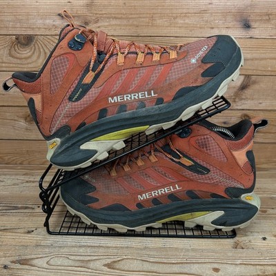 Merrell Stiefel Herren UK 8,5 Moab Speed 2 Mid GTX Clay wasserdicht Wandern Trail Walk