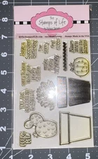 The Stamps of Life Stamps Set Succulents 2 Stamp clear stamps 4”x6” gently used