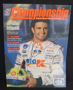 CHRISTIAN FITTIPALDI Signed Championship Racing Magazine PSA/DNA