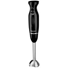 300W Immersion Hand Blender with Stainless Steel Blades and 2 Speeds, Black