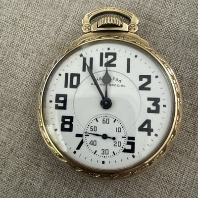 Hamilton 992B 21j 16s Railway Special Pocket Watch, Model C145911