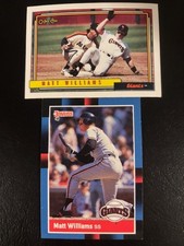 MATT WILLIAMS O-Pee-Chee + Donruss Cards