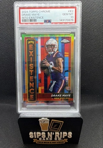 2024 Topps Chrome Drake Maye (RC) Into Existence #IE2 PSA 10 CASE HIT