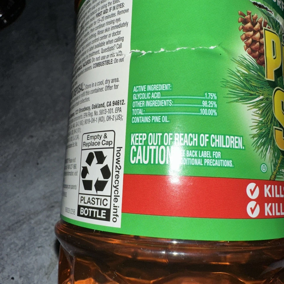 2 Pine Sol Fórmula ORIGINAL con ACEITE DE PINO Limpiador Multi Superficie Ácido Glicólico Foto 4 de 4