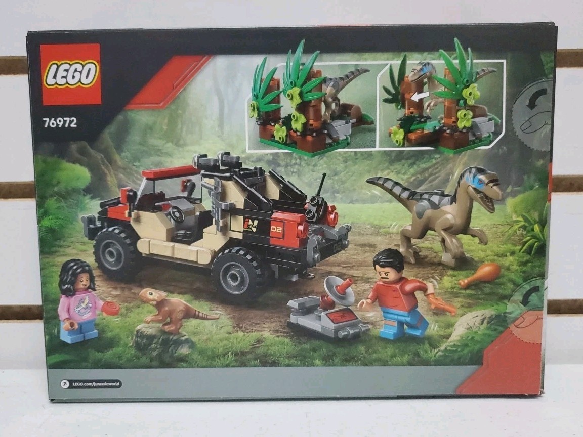 Lego Jurassic World Set #76972 Raptor Off-Road Escape, 285 Pcs