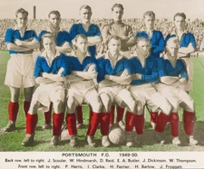 PHOTOGRAPH - Portsmouth FC team group 1949/1950 - Championship season!