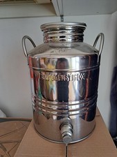 Fusto Per Olio Acciaio Inox 10 Litri Con 2  Tappi
