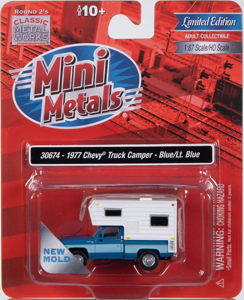 Classic Metal Works 1/87 HO 1977 Chevrolet Fleetside Camper Chevy Pickup Truck B - Image 3 of 3