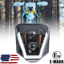 LED Headlight Assembly DRL For Husqvarna FE TE 250 350 450 501 701 2024 Headlamp