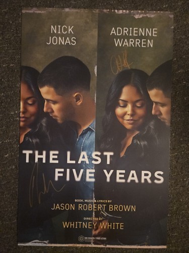 Carte fenêtre signée Les cinq dernières années - Nick Jonas et Adrienne Warren - Photo 1/5