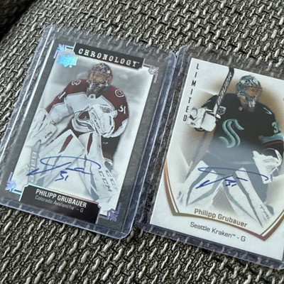 2020-21 Upper Deck Chronology Auto Philipp Grubauer #25 Colorado Seattle Kraken
