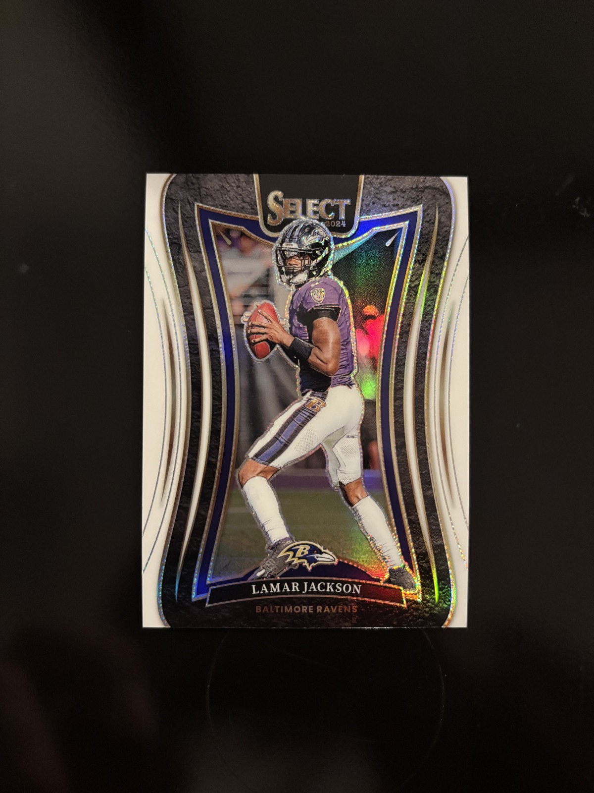 2024 Panini Select - Suite Level Lamar Jackson #386 White Prizm /35