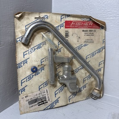 NEW Fisher Model 2901-13 Faucet Add-On 12  Swing Spout 2.2GPM 12 Inch Commercial
