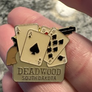 Vintage Deadwood South Dakota Travel Souvenir Pin 