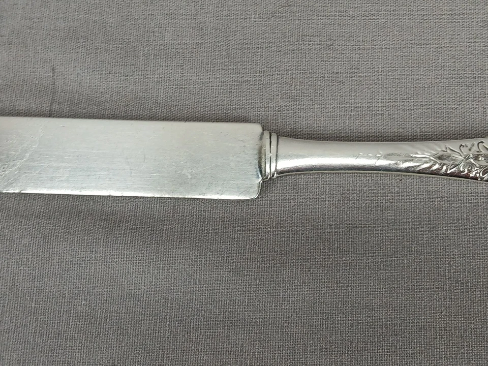 Whiting Antique Lily Engraved Pattern Sterling Silver 7 Inch Knife C.1882-1926 - Image 3 of 4