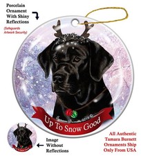 Labrador Retriever English Up To Snow Good Holiday Ornament