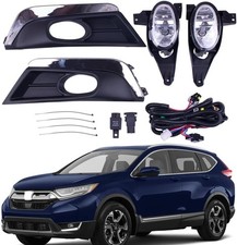BestParts Pair Fog Lights Set Compatible with Honda CR-V CRV 2017-2019 With C...