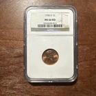 1958-D 1c Lincoln Wheat Cent - NGC MS 66 RD