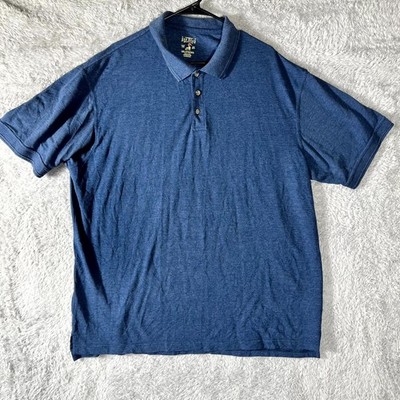 Redhead Brand Co Polo Shirt Mens 2XL Blue Cotton Authentic Good Tennis Tail