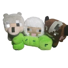 4 Majong Minecraft JINX Baby Wolf Baby Sheep Creeper Baby Cow Plush Toys