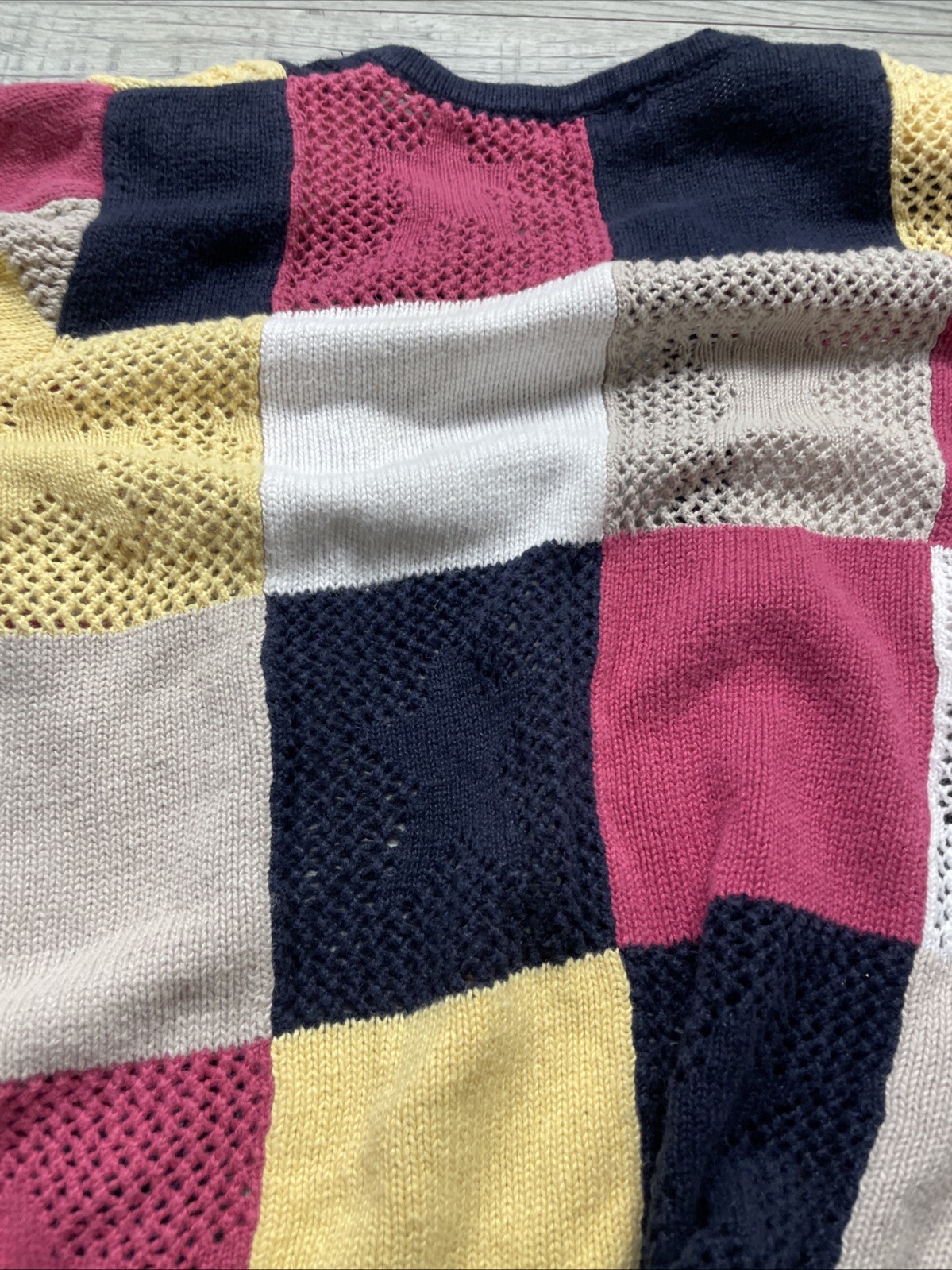 Christipher Banks Patchwork Star Sweater Short Sl… - image 8