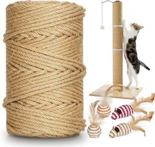Sisal Rope Cat Scratching, Post Claw Control Toy Craft Pet Cord Perfect for Cat