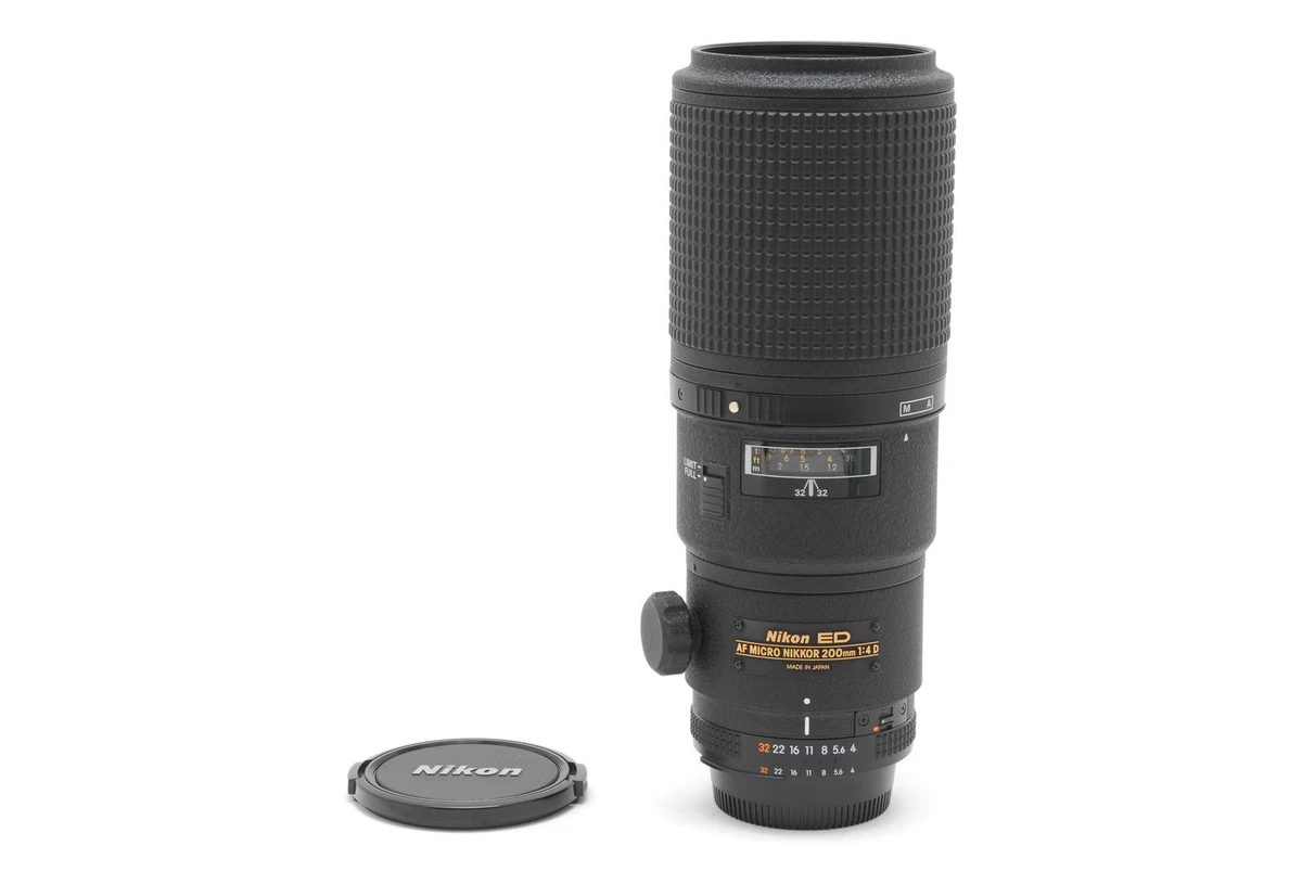 ニコン AF MICRO NIKKOR 200mm F4D ED 中古 Mint Nikon AF Micro-Nikkor 200mm F/4 D ED Macro Telephoto Lens