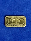 1 Gram Brass    " Buffalo, American Bison  " Design