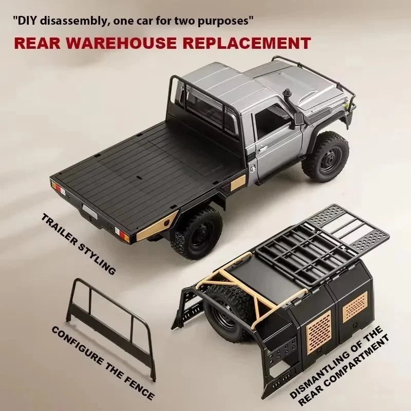 MN82S 1:12 Full Scale RTR Car Toy 2.4G 4WD Off-Road Remote Control Car Truck - Image 4 of 4