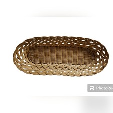 Wicker Basket is used for decorative purposes and storage. Great condition