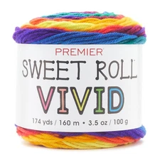 Premier Sweet Roll Vivid Yarn-Primary