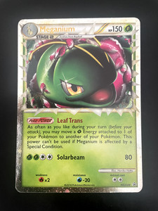 Meganium Prime HGSS08 Holo Promo Pokemon TCG Card Heartgold & Soulsilver LP