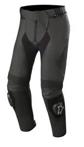 Alpinestars Missile V2 Leather Motorcycle Pants Black Short - Eu / Uk size
