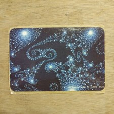Vtg 80's 90's Psychedelic GALAXY Cosmos Space Stars Sticker Hippy