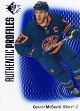 21/22 SP Connor Mcdavid Authentic Profiles Blue AP-20