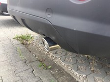 Auspuffblende passend für Opel Antara ab 2006 > 2017 Form RUND aus EDELSTAHL 