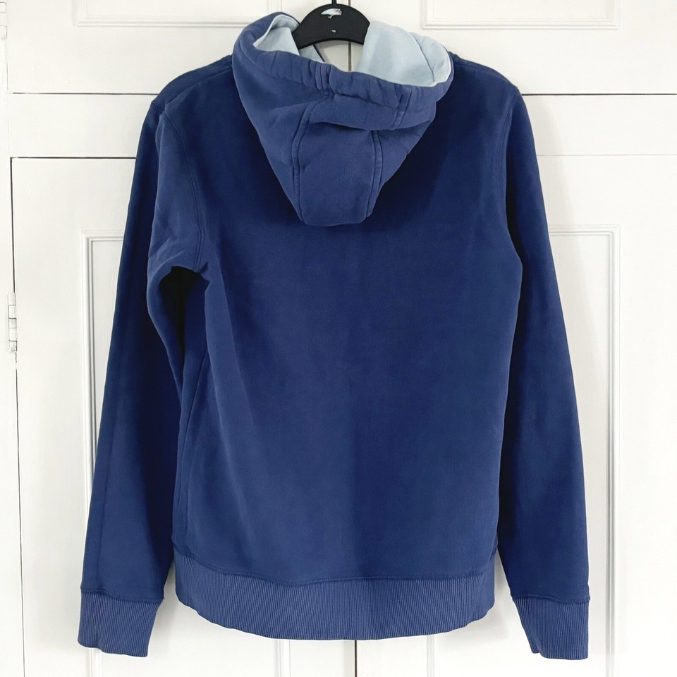 Animal Hoodie Sweatshirt Size UK 10 Blue Women’s Pullover Pre Loved L/S